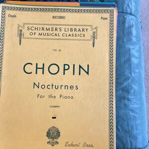 NWT Schirmer Edition of Chopin Nocturnes for Piano
